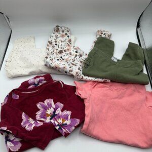 Baby Girls 5 Piece Clothing Bundle - Size 3-6 Months